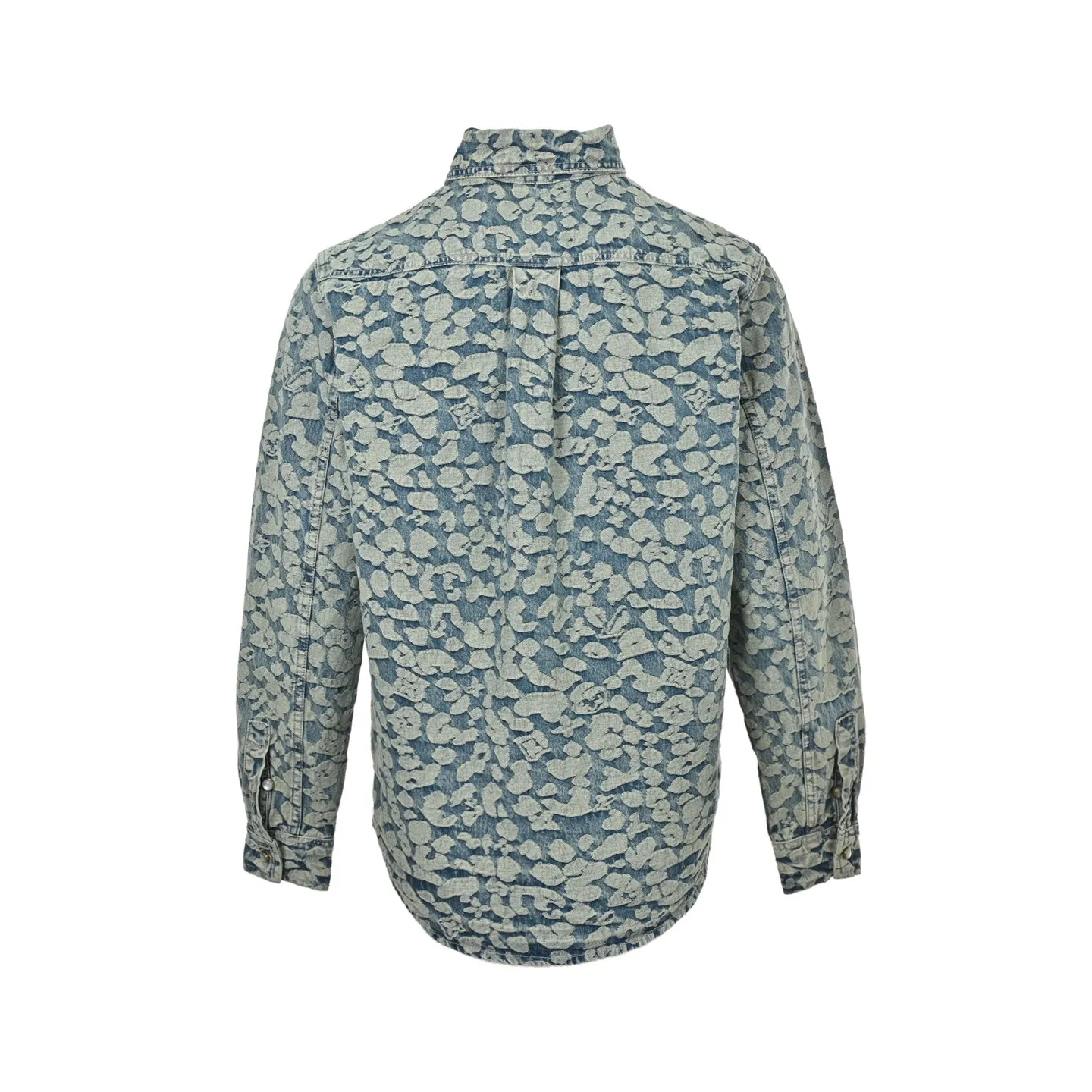 Louis Vuitton/Louis Vuitton Nigo joint style burnt flower work denim jacket